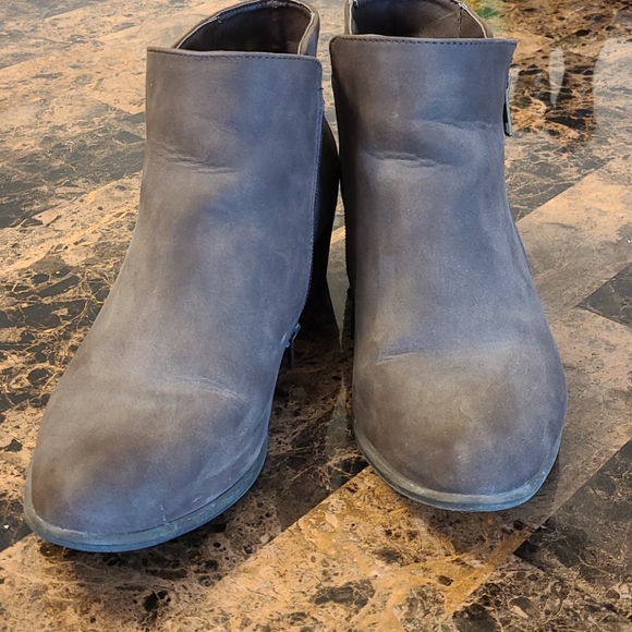 Brown Suede Booties - Picture 3 of 4